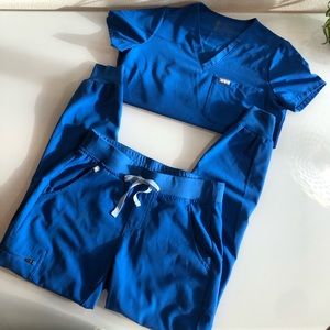 FIGS Royal Blue Scrub Set Size S